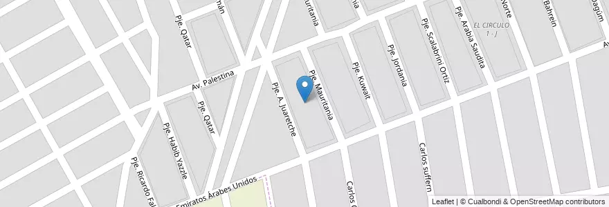 Mapa de ubicacion de EL CIRCULO 1 - O en Arjantin, Salta, Capital, Municipio De Salta, Salta.