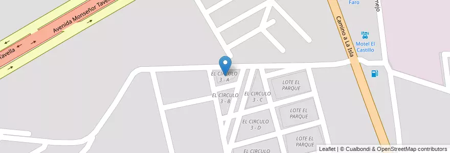 Mapa de ubicacion de EL CIRCULO 3 - A en Argentinië, Salta, Capital, Municipio De Salta, Salta.