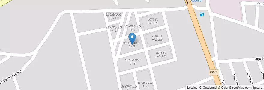 Mapa de ubicacion de EL CIRCULO 3 - D en Argentina, Salta, Capital, Municipio De Salta, Salta.