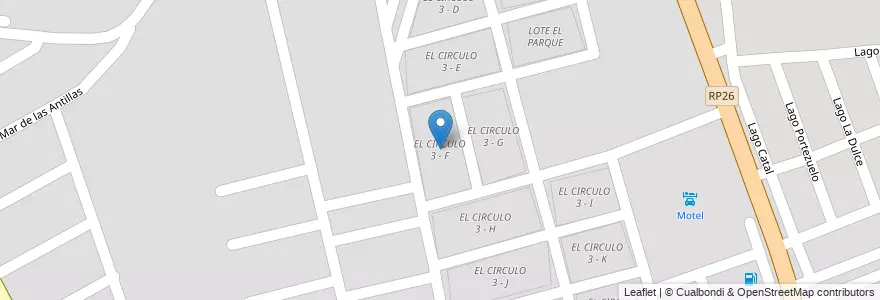Mapa de ubicacion de EL CIRCULO 3 - F en آرژانتین, Salta, Capital, Municipio De Salta, Salta.