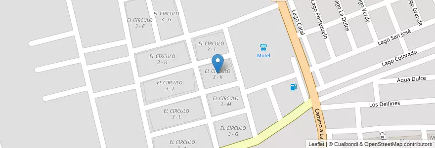 Mapa de ubicacion de EL CIRCULO 3 - K en Аргентина, Сальта, Capital, Municipio De Salta, Salta.