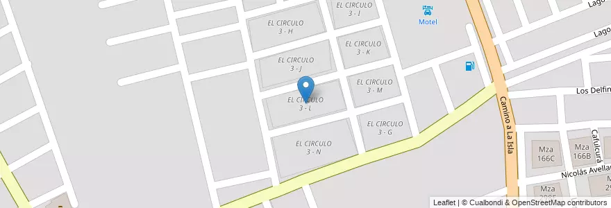 Mapa de ubicacion de EL CIRCULO 3 - L en Arjantin, Salta, Capital, Municipio De Salta, Salta.