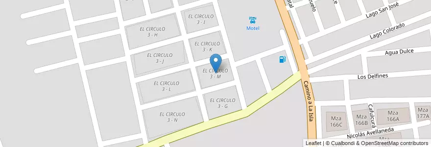 Mapa de ubicacion de EL CIRCULO 3 - M en الأرجنتين, Salta, Capital, Municipio De Salta, Salta.