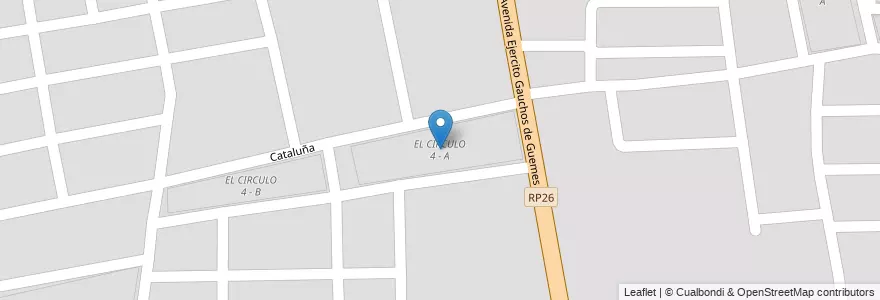 Mapa de ubicacion de EL CIRCULO 4 - A en 阿根廷, Salta, Capital, Municipio De Salta, Salta.