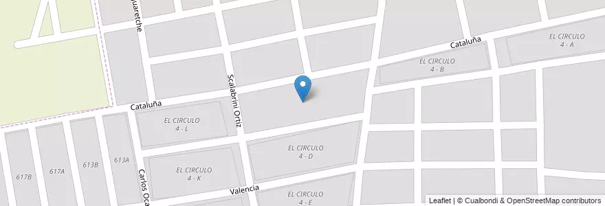Mapa de ubicacion de EL CIRCULO 4 - C en Аргентина, Сальта, Capital, Municipio De Salta, Salta.