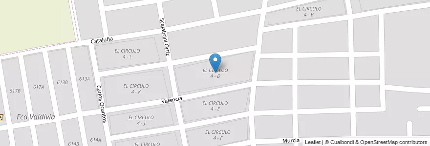 Mapa de ubicacion de EL CIRCULO 4 - D en الأرجنتين, Salta, Capital, Municipio De Salta, Salta.