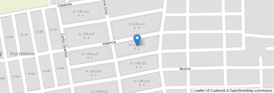Mapa de ubicacion de EL CIRCULO 4 - E en الأرجنتين, Salta, Capital, Municipio De Salta, Salta.