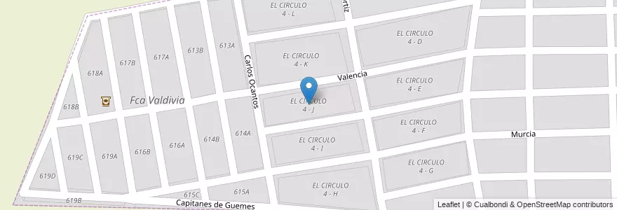 Mapa de ubicacion de EL CIRCULO 4 - J en Аргентина, Сальта, Capital, Municipio De Salta, Salta.