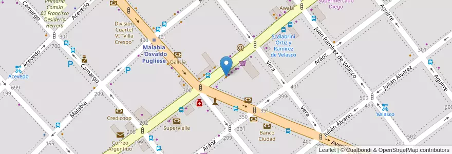 Mapa de ubicacion de El Club de la Empanada, Villa Crespo en Arjantin, Ciudad Autónoma De Buenos Aires, Buenos Aires.