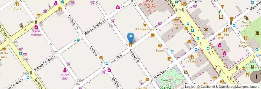 Mapa de ubicacion de El Coccoroco, Belgrano en アルゼンチン, Ciudad Autónoma De Buenos Aires, ブエノスアイレス, Comuna 13.