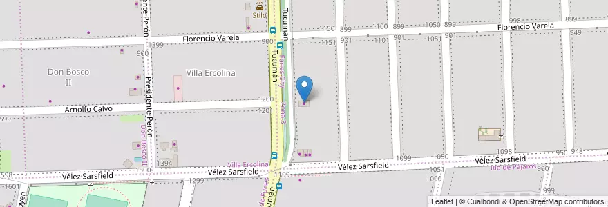Mapa de ubicacion de El Colo en アルゼンチン, サンタフェ州, Departamento Rosario, Municipio De Funes, Funes.