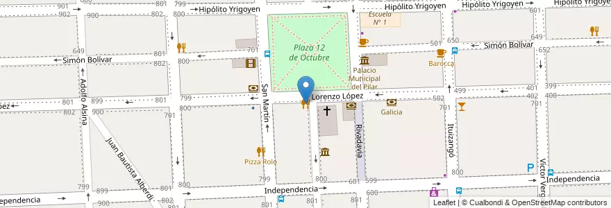 Mapa de ubicacion de El Colonial en アルゼンチン, ブエノスアイレス州, Partido Del Pilar, Pilar.