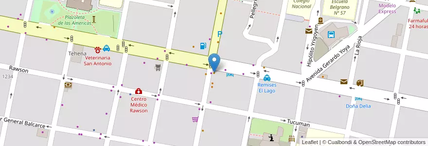 Mapa de ubicacion de El Coloso en آرژانتین, استان انتره ریوس, Departamento Concordia, Distrito Suburbios, Concordia, Concordia.