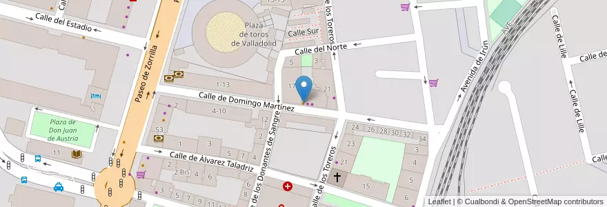 Mapa de ubicacion de El Corresponsal en Sepanyol, Castilla Y León, Valladolid, Valladolid.