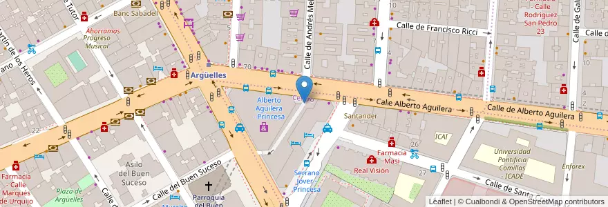 Mapa de ubicacion de El Corte Inglés en Spanien, Autonome Gemeinschaft Madrid, Autonome Gemeinschaft Madrid, Área Metropolitana De Madrid Y Corredor Del Henares, Madrid.