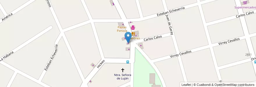 Mapa de ubicacion de El Costurero en アルゼンチン, ブエノスアイレス州, Partido De Tigre, Don Torcuato.