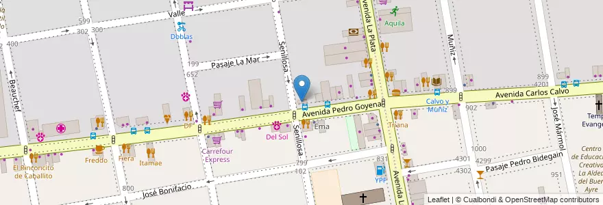 Mapa de ubicacion de El Creador, Caballito en Argentine, Ciudad Autónoma De Buenos Aires, Buenos Aires, Comuna 6.