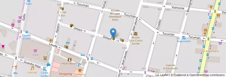 Mapa de ubicacion de El Cubo, Balvanera en Argentina, Ciudad Autónoma De Buenos Aires, Buenos Aires.