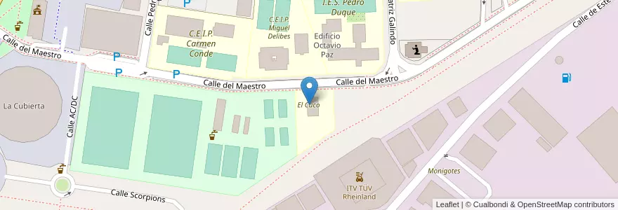 Mapa de ubicacion de El Cuco en España, Comunidad De Madrid, Comunidad De Madrid, Área Metropolitana De Madrid Y Corredor Del Henares, Leganés.