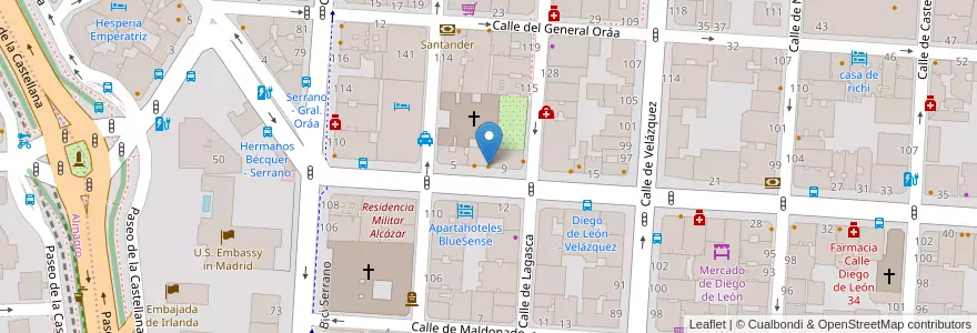 Mapa de ubicacion de El Cuento Bar en Испания, Мадрид, Мадрид, Área Metropolitana De Madrid Y Corredor Del Henares, Мадрид.