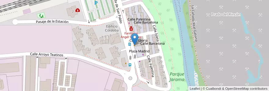 Mapa de ubicacion de El Desván en إسبانيا, منطقة مدريد, منطقة مدريد, Área Metropolitana De Madrid Y Corredor Del Henares, San Fernando De Henares, Coslada.