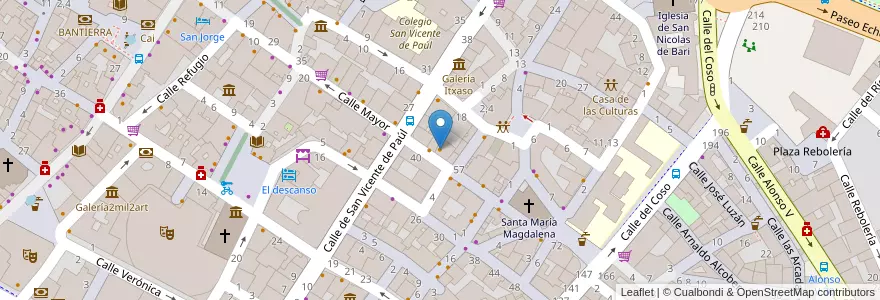 Mapa de ubicacion de El Detalle en Espanha, Aragão, Saragoça, Zaragoza, Saragoça.