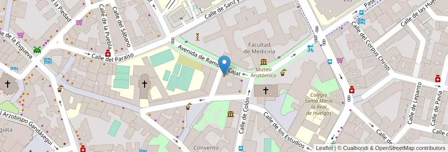 Mapa de ubicacion de El Doctorado en スペイン, カスティーリャ・イ・レオン州, Valladolid, Valladolid.