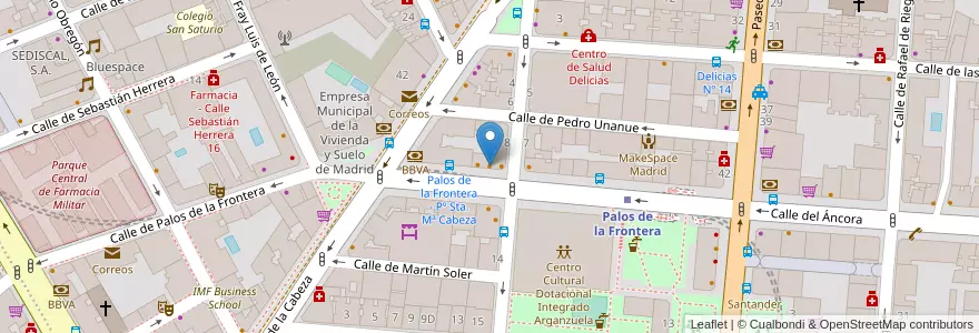 Mapa de ubicacion de El Dorado (pollos asados) en Spanien, Autonome Gemeinschaft Madrid, Autonome Gemeinschaft Madrid, Área Metropolitana De Madrid Y Corredor Del Henares, Madrid.