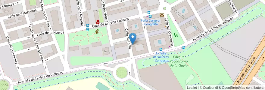 Mapa de ubicacion de El Duende Azul en Spanien, Autonome Gemeinschaft Madrid, Autonome Gemeinschaft Madrid, Área Metropolitana De Madrid Y Corredor Del Henares, Madrid.