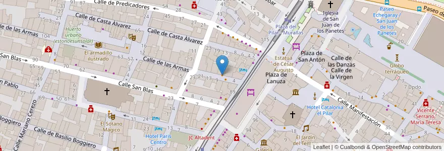 Mapa de ubicacion de El Dúo Latino "A-V" en Spanien, Aragonien, Saragossa, Zaragoza, Saragossa.
