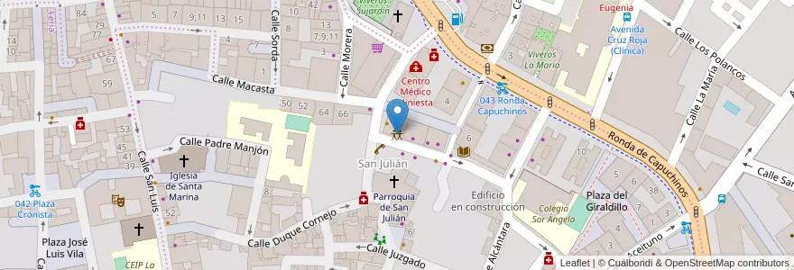 Mapa de ubicacion de El Ecolocal en 스페인, Andalucía, Sevilla, 세비야.