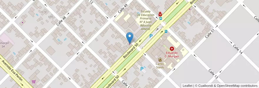 Mapa de ubicacion de El Emporio en Arjantin, Buenos Aires, Partido De Colón, Colón.