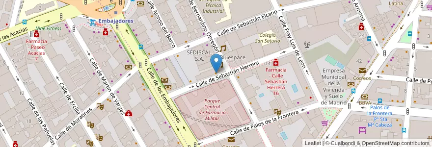 Mapa de ubicacion de El Encuentro en スペイン, マドリード州, Comunidad De Madrid, Área Metropolitana De Madrid Y Corredor Del Henares, Madrid.