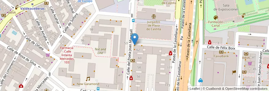 Mapa de ubicacion de El encuentro en إسبانيا, منطقة مدريد, منطقة مدريد, Área Metropolitana De Madrid Y Corredor Del Henares, مدريد.
