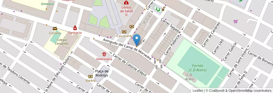 Mapa de ubicacion de El encuentro en Испания, Валенсия, Валенсия, El Camp De Morvedre, Sagunt / Sagunto.