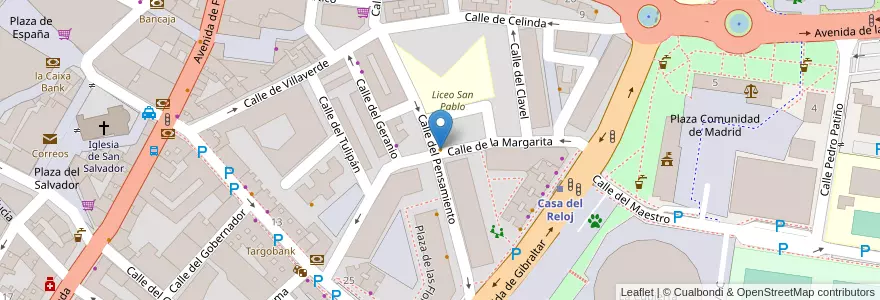 Mapa de ubicacion de El Encuentro en Испания, Мадрид, Мадрид, Área Metropolitana De Madrid Y Corredor Del Henares, Leganés.