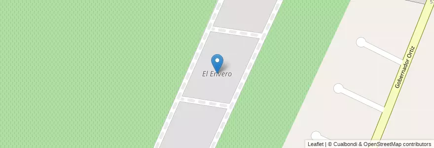 Mapa de ubicacion de El Envero en Arjantin, Şili, Mendoza, Departamento Luján De Cuyo, Distrito Las Compuertas, Luján De Cuyo.