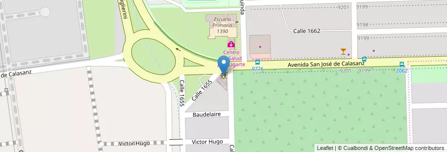 Mapa de ubicacion de El Esfuerzo en Arjantin, Santa Fe, Departamento Rosario, Municipio De Rosario, Rosario.