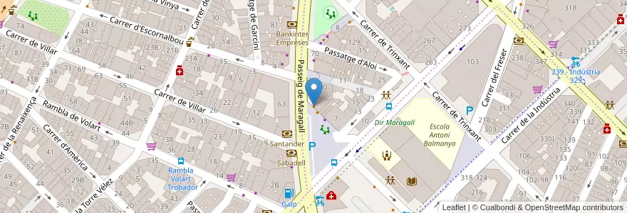 Mapa de ubicacion de El Establo cuyano en Испания, Каталония, Барселона, Барселонес, Барселона.