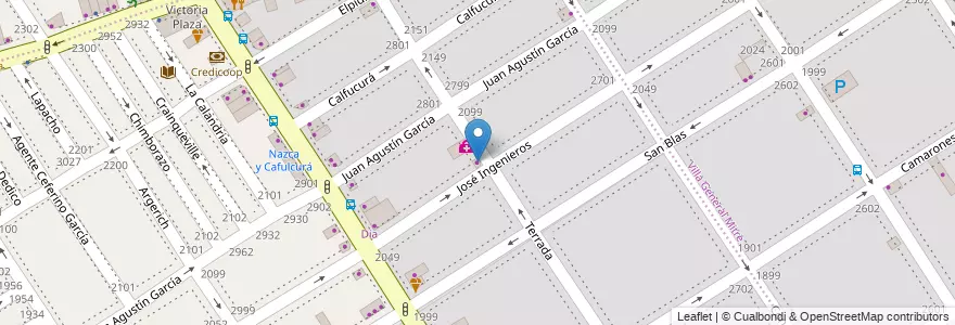 Mapa de ubicacion de EL Farel, Villa Santa Rita en Argentinië, Ciudad Autónoma De Buenos Aires, Buenos Aires, Comuna 11.