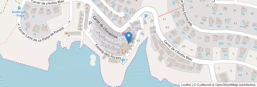 Mapa de ubicacion de El Faro en Испания, Балеарские Острова, España (Mar Territorial), Menorca, Балеарские Острова.