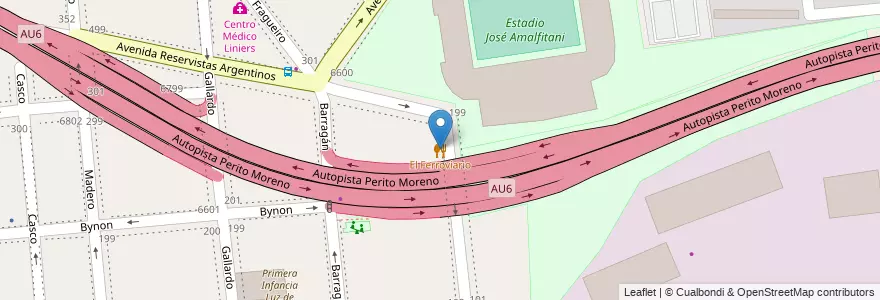Mapa de ubicacion de El Ferroviario, Versalles en Arjantin, Ciudad Autónoma De Buenos Aires, Buenos Aires, Comuna 10.