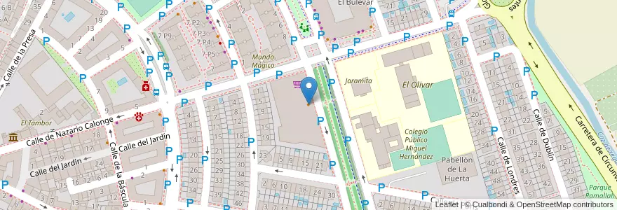 Mapa de ubicacion de El Flamenco II en Испания, Мадрид, Мадрид, Área Metropolitana De Madrid Y Corredor Del Henares, San Fernando De Henares.