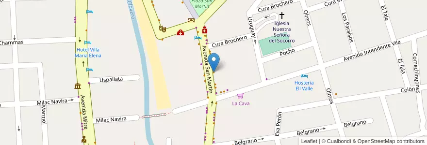 Mapa de ubicacion de El Fogón en 阿根廷, Córdoba, Departamento San Alberto, Pedanía Tránsito, Mina Clavero, Municipio De Mina Clavero.
