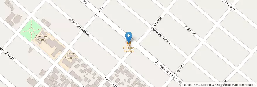 Mapa de ubicacion de El Fogon de Papi en Argentinië, Buenos Aires, Partido De Merlo, Pontevedra.