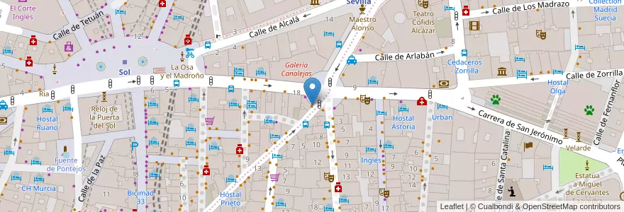 Mapa de ubicacion de El Fontán en 西班牙, Comunidad De Madrid, Comunidad De Madrid, Área Metropolitana De Madrid Y Corredor Del Henares, Madrid.