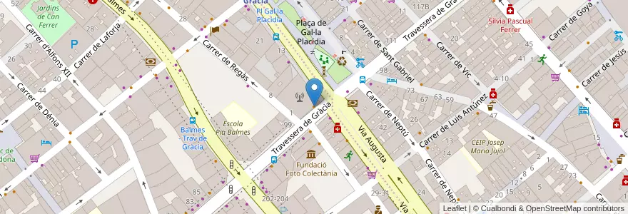 Mapa de ubicacion de El Fornet en Sepanyol, Catalunya, Barcelona, Barcelonès, Barcelona.