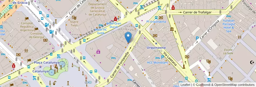 Mapa de ubicacion de el Fornet en Spanje, Catalonië, Barcelona, Barcelonès, Barcelona.
