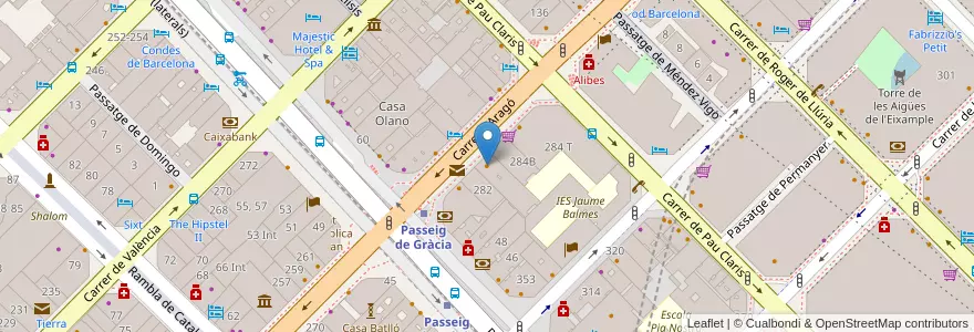Mapa de ubicacion de el Fornet en 西班牙, Catalunya, Barcelona, Barcelonès, Barcelona.