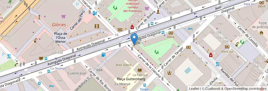 Mapa de ubicacion de El Fornet d'en Rosend en Spanien, Katalonien, Barcelona, Barcelonès, Barcelona.